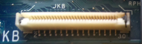 Connector Label: JKB (20 positions FPC)