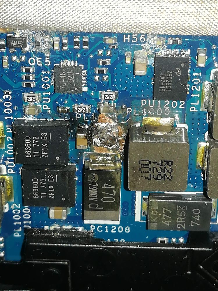 xps 15 GPU voltage regulator defect