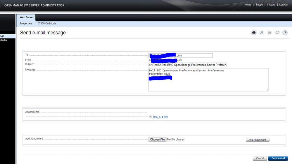 ‎Email Alerts Setup OpenManager Server Administrator Email From