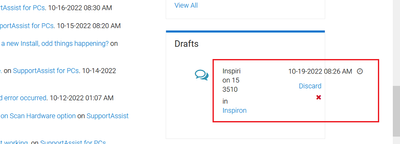 Dell Community Empty Draft Message When Topic Viewed 19 Oct 2022.png