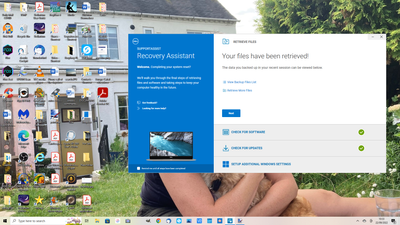 no option to restore