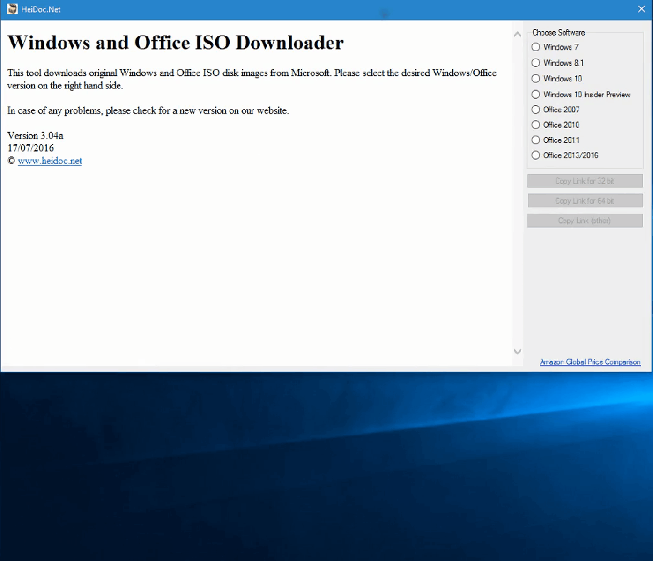 Windows iso Downloader Tool