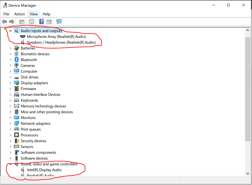 Here are the audio drivers that come up in my device manager if this has any significance