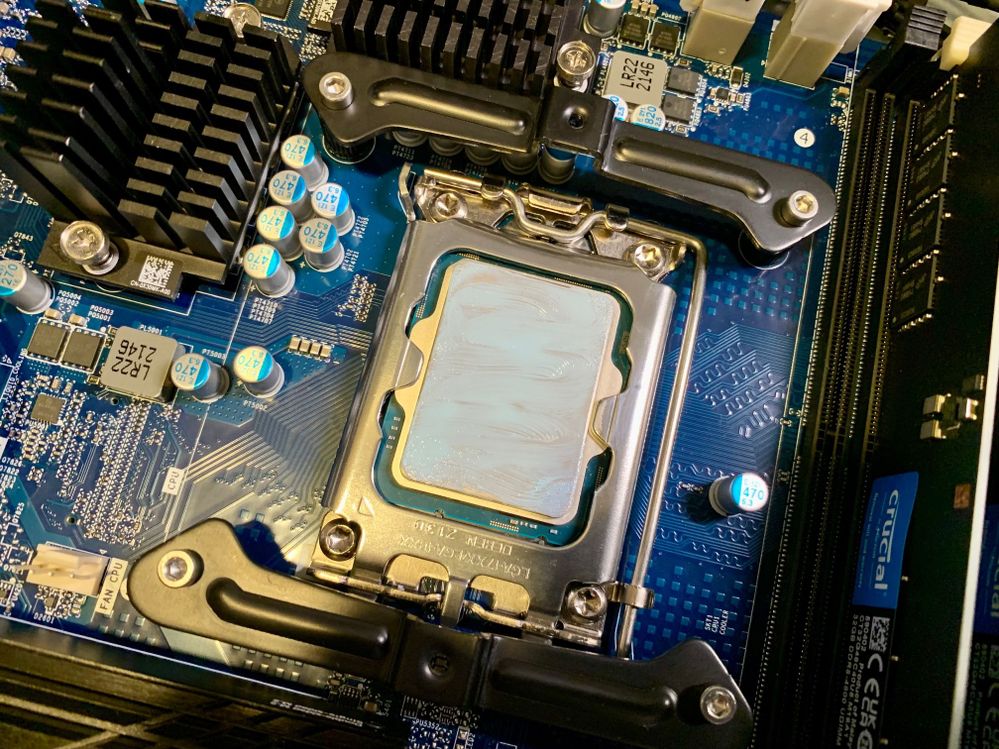 Use the thinest amount that will evenly cover the CPU
