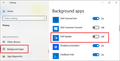 Win 10 Pro v22H2 Settings Privacy Background Apps Dell Update v4_8_0 OFF 26 Mar 2023.png