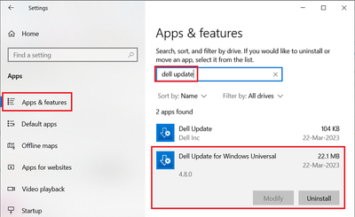 Win 10 Pro v22H2 Settings Apps and Features Dell Update For Windows Universal v4_8_0 25 Mar 2023.png