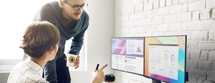 Choose the right monitor infographic