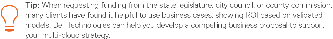Tip: When requesting funding from the state legislature, city council, or county commission, many clients have found    
