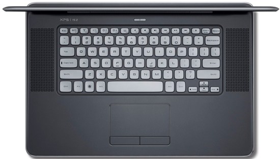XPS 15z (top-down keyboard view)