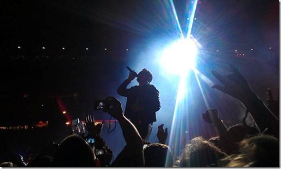 Bono doing his thing - U2 360 Tour