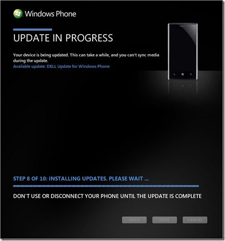 Dell Venue Pro 2.12 firmware update process (screen #5)