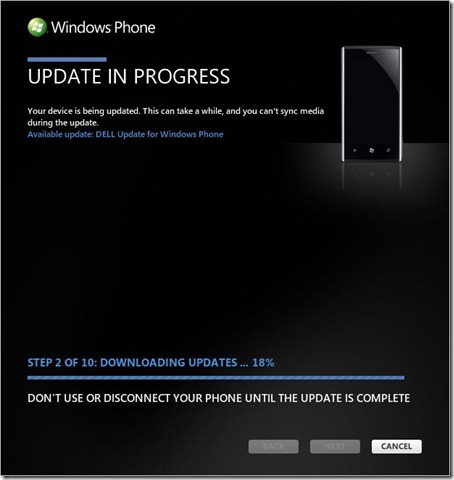 Dell Venue Pro 2.12 firmware update process (screen #2)