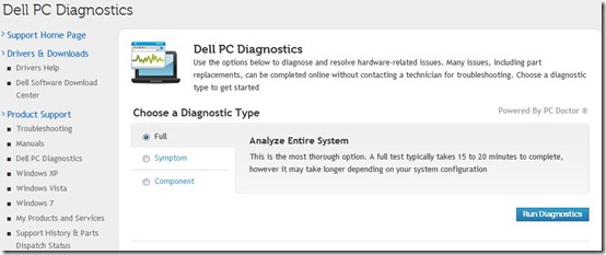 Dell PC Diagnostics