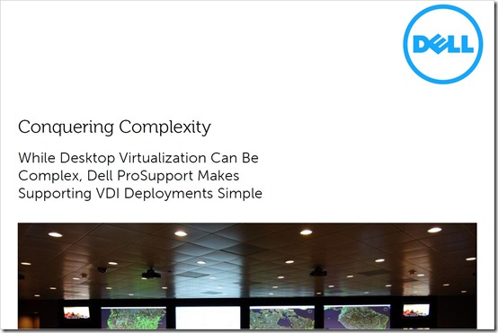 Dell ProSupport for Desktop Virtualization