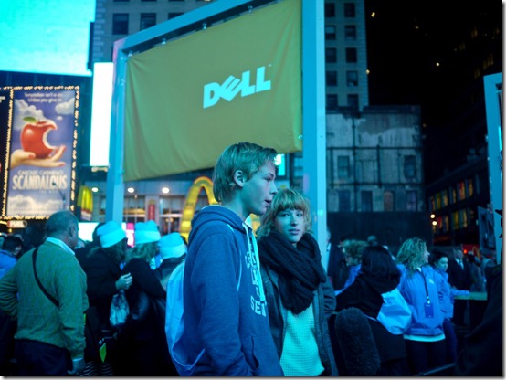 Dell Windows 8 product showcase in Times Square New York