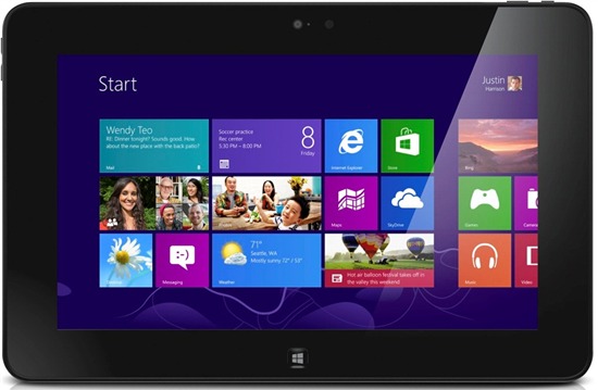 Dell Latitude 10 Windows 8 tablet