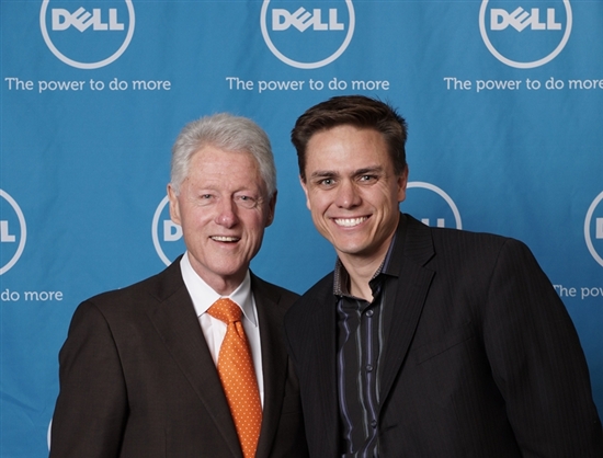 President Bill Clinton and SoloHealth CEO Bart Foster