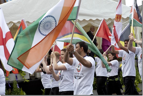 Commonwealth Games flag bearers - Glasgow 2014