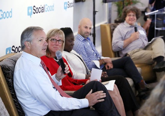 Mike Cote of Dell Secureworks speaking on a panel at the UN Social Good Conference