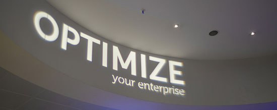 The text: Optimize Your Enterprise