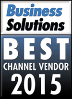Logo for Business Solutions Best Channel Vendor 2015 Award