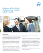 Cover of the Dell Services whitepaper: Enabling a Successful Multisourcing Model