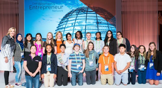 Youth Track participants at annual Dell Women’s Entrepreneur Summit (DWEN) 2015