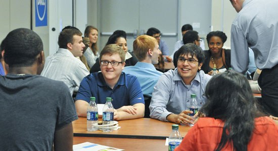 Dell student interns gather during summer 2015