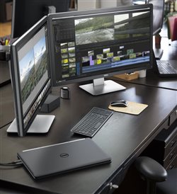 Precision Workstation with monitors