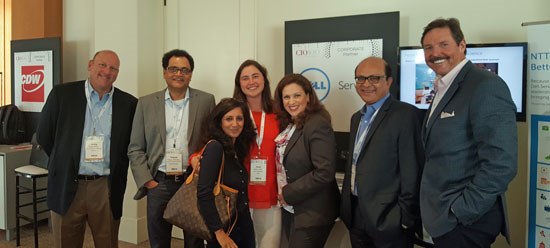 Group of Dell Services employees at CIO 100 2016