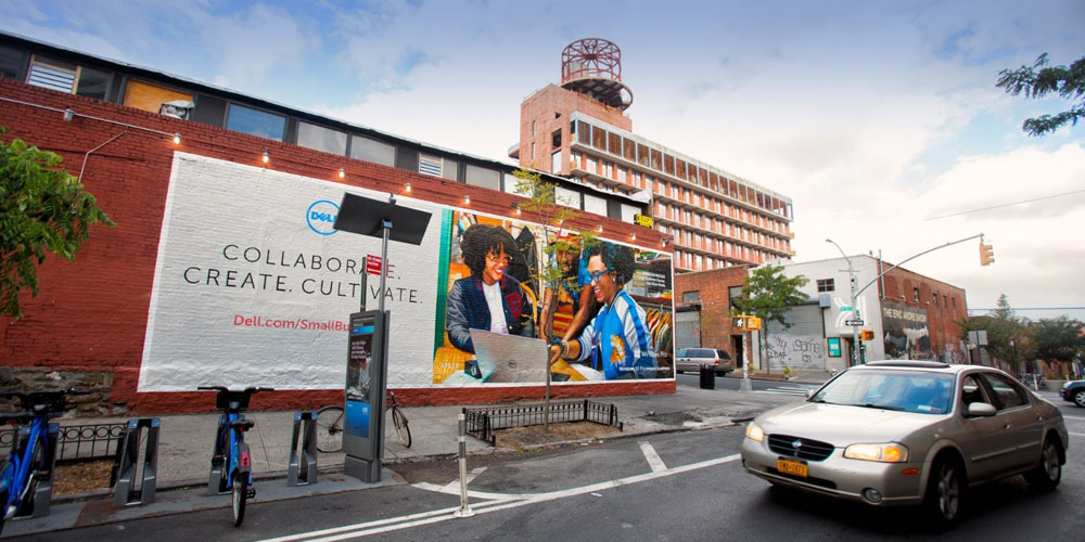 Dell for Small Business billboard in Brooklyn, New York