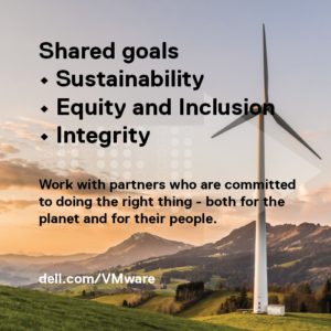 Dell and VMware shared social impact goals.