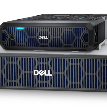 Dell PowerEdge XR4000 “rackable” (bottom) and “stackable” (top) Edge Optimized Servers.