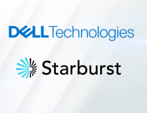 Dell Technologies logo and Starburst Analytics logo. 