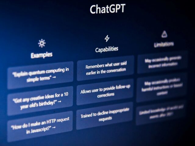 Photo of the ChatGPT user interface courtesy of Om Siva Prakash/Unsplash.
