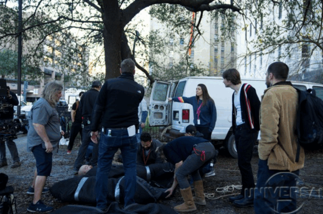 Samantha Nisenboim Hollywood Producer outside set