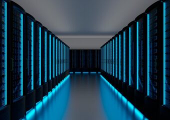 Futuristic Data Center Server Room