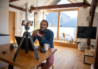 Content Creator Working At Home